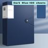 100-Pocket Expandable A4 File Folder - Waterproof & Dustproof Document Organizer with Elastic Closure for Office/Home