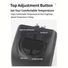 Mini Portable Electric Fan Heater Wall Plug-In with Thermostat for Home Office Desk Warmer Heating Stove