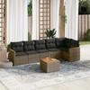 VidaXL Garden Lounge Set with Cushions 7 Pcs, Patio Sofas, Patio Furniture Set, Outdoor Furniture, Grey 3225997