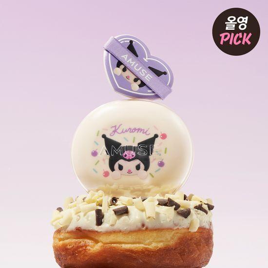 AMUSE Dew Jelly Master Cushion Limited Edition (+Kuromi Refill + Character Seal + Kuku Sticker)