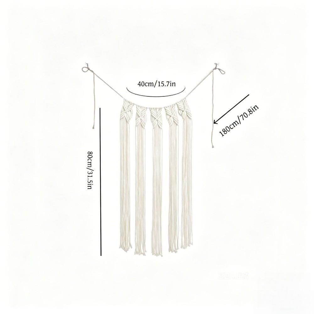 Decorative Tassel Handwoven Bikini Cover Up Mesh Tassel Waistband  Women's Waist Accessory