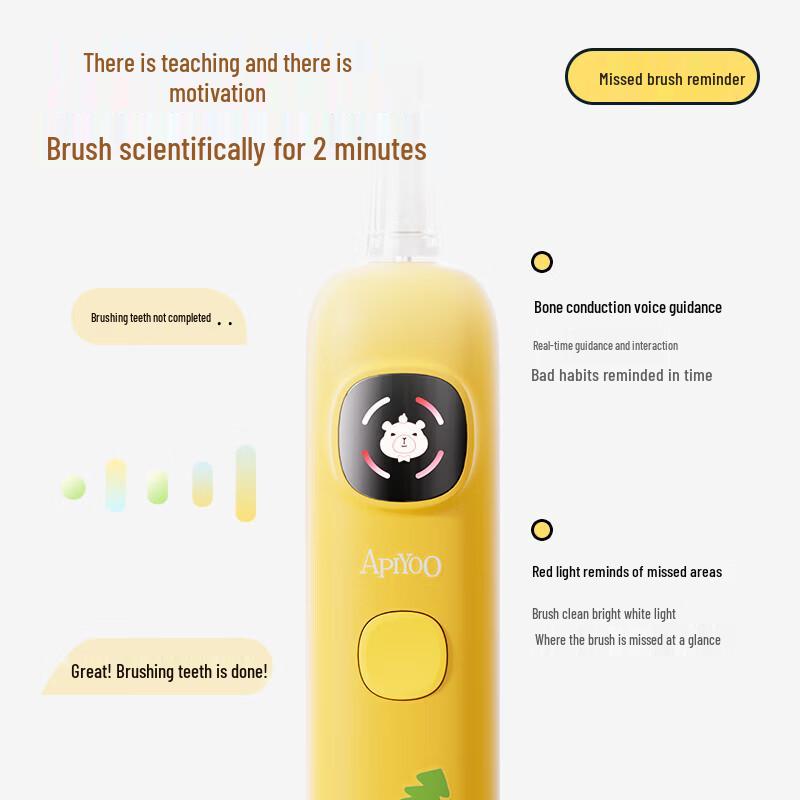 

ApiYoo Children s Sonic Electric Toothbrush CN plug (adapter included)