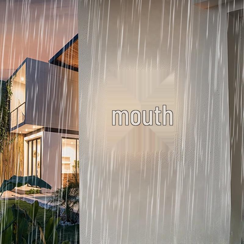 Minimalist Square Outdoor Sensor Wall Lamp