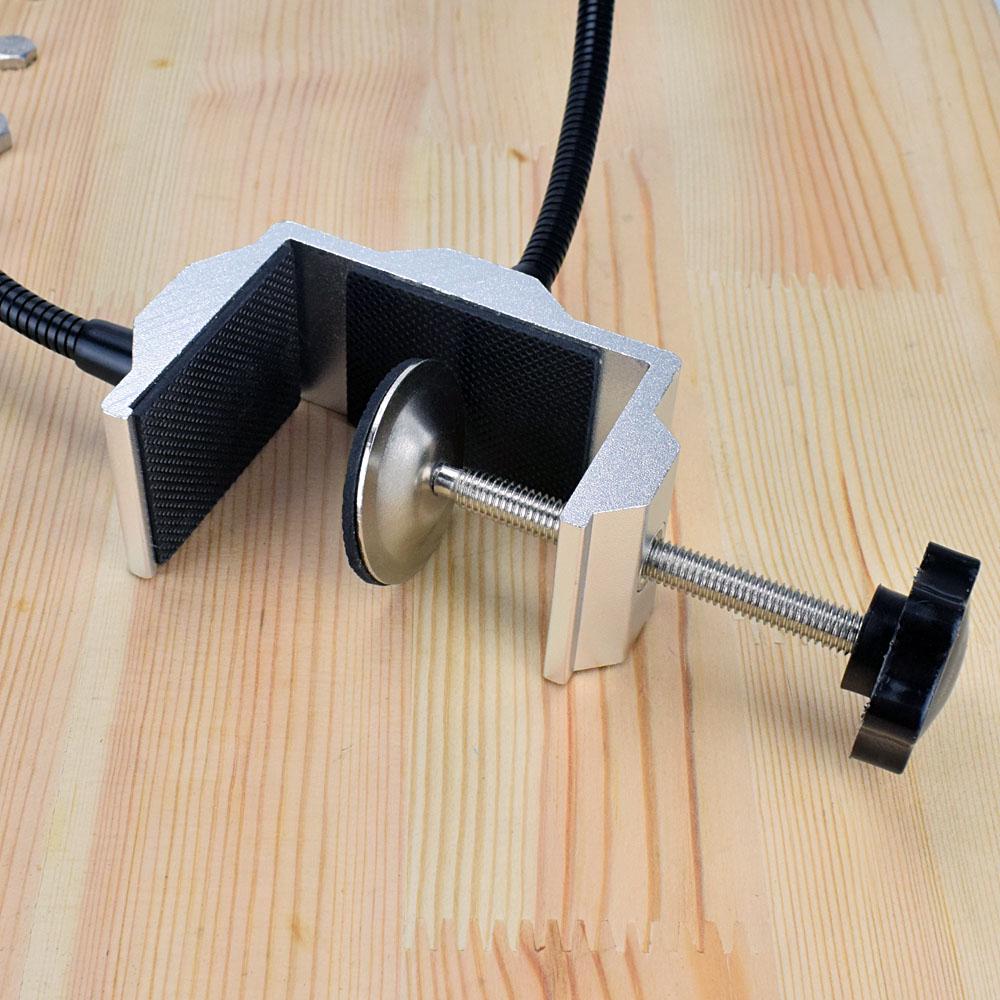 NEWACALOX Table Clamp Soldering Helping Hand Welding PCB Holder Third Hand Tool Soldering Station for SMD Welding Repair Tool