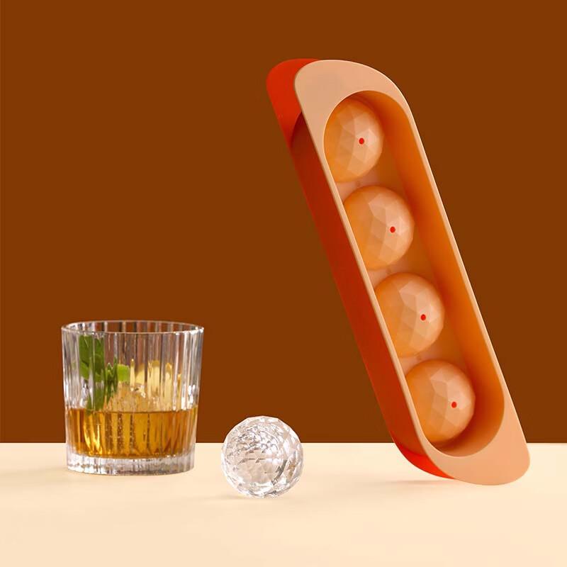 Chahua Multi-Diamond Spherical Ice Cube Tray - 4 Cavity