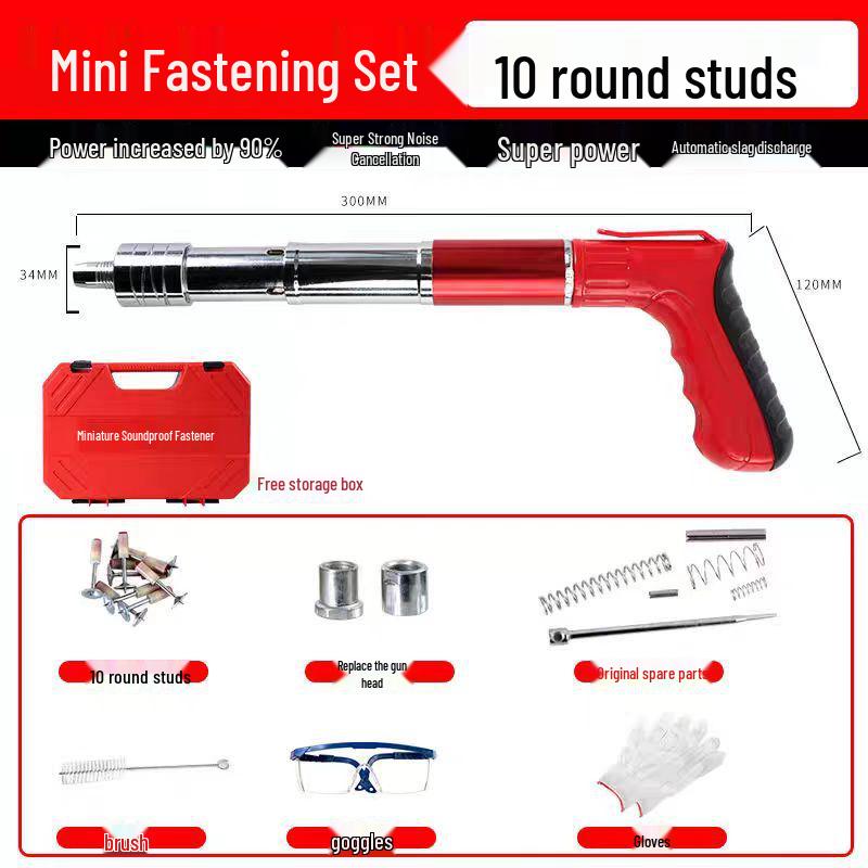 All-Steel Mini Powder-Actuated Nail Gun for Ceiling and Wall Fastening