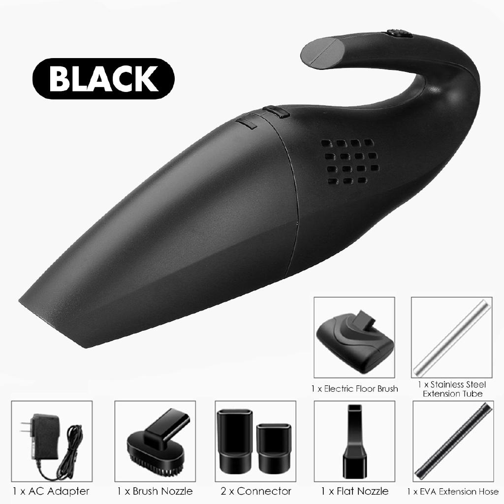 

120W Handheld Wireless Vacuum Cleaner Home Car Wet Dry Dual Use High Power Cleaning Machine Tool Extension Tube New чёрный