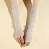 Accessory Photography Background Fashionable Glitter Mesh Lo Ng Lace Glove Nail Decor Prop Accessories Sexy Arm Sleeves Mani
