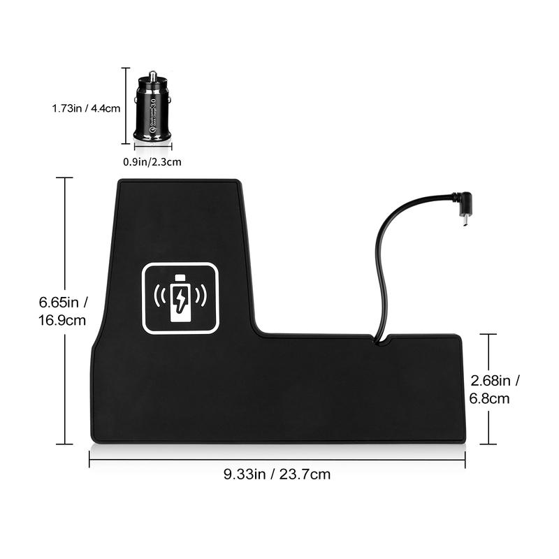For Toyota Highlander XU70 2024 2025 Car Wireless Charger for iPhone Fast Charging Holder 15W Charger