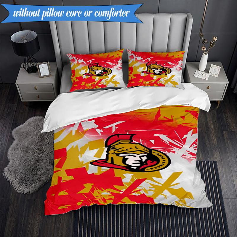 3PCS Senators Heritage Bedding Set,Including 1pc Duvet Cover And 2pcs Pillowcases Perfect for Bedroom, Dormitory, Fan Christmas gift