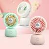 Tischventilator Klein Cartoon Tierohrenform USB-betrieben Schlafzimmer Schreibtischventilator Einstellbare Windgeschwindigkeiten Rutschfeste Basis Ventilator