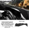 Flannel Dashmat For Ford Mustang Dark Horse EcoBoost GT S650 2024 2025 2026 Car Sunshade Anti-UV Carpet Pad Non-slip Dashboard