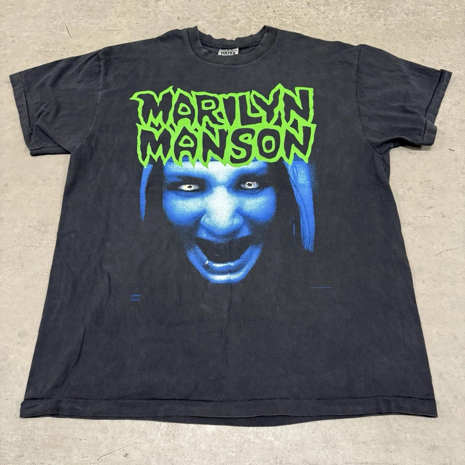 

Vintage Marilyn Manson Band T T-Shirt “This Is Your World” Faded X Large REPRINT S