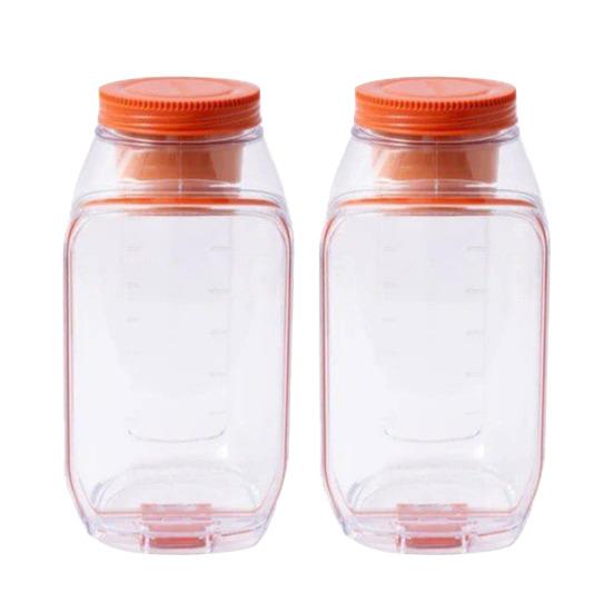 Salad Jar with Side Opening Vertical Layering Salad Container with Leakproof Dressing Compartment Portable Salad Jar for Meal Prep Lunch Travel Office