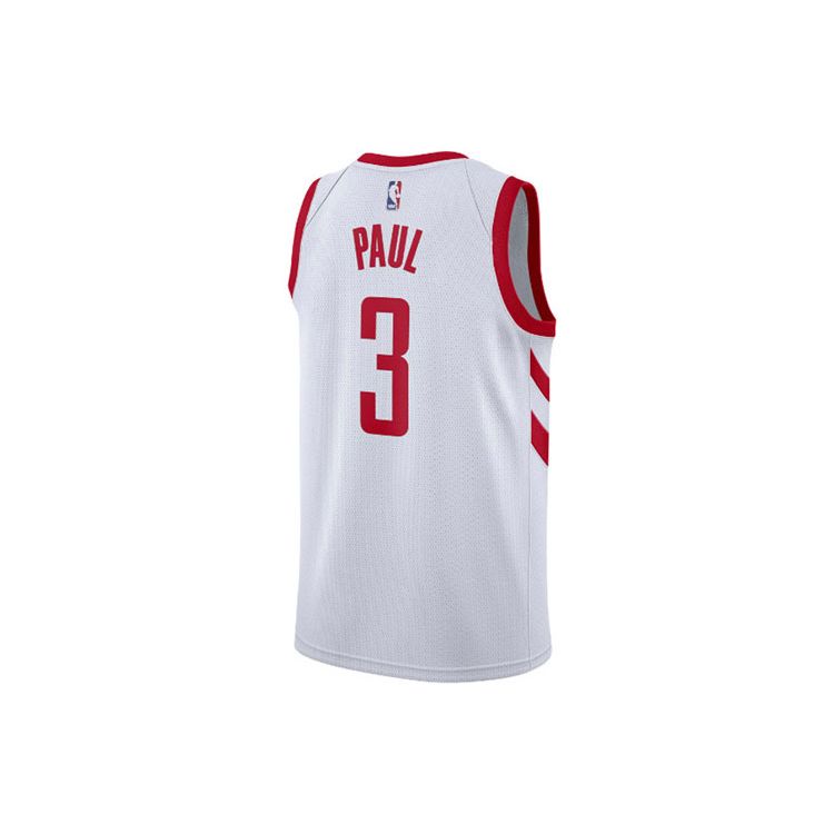Nike NBA Basketball Jersey Tank, Houston Rockets Chris Paul #3, Fan Edition Men Tops White 864419-101