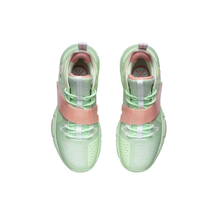 Li Ning Wade Block Textile, Synthetic Leather Cushioning Slip Resistant Abrasion Resistant Rebound Low Top ABPR065-2