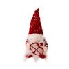 Valentine's Day Gnome Sequins Hat with Led Light Plushes Beard Doll Ornament for Elf Decoration New Year Holiday Gift