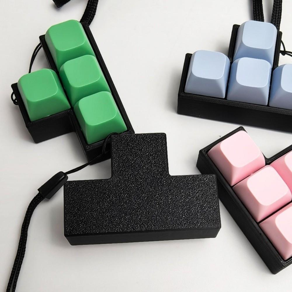 Keycap Finger Keyboard Cap T-shaped Clicker Toy Relaxing Pendant  for Adults