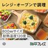 Wahei Freiz Kachikore Microwave and Freezer Heat-Resistant Glass Container, 800ml, RE-7472
