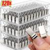 120/10pcs Stainless Steel Curtain Clips Multifunctional Hanging Socks Photos Drapes Decor Metal Window Curtain Clamp Accessories