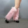 Faux Fur Lolita Boots Cover Japanese Style Knee High Girls Socks Long Tube Sock  Cosplay Use