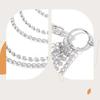Damen Taillenkette aus Legierung, mehrlagige Kette, Quaste, Bauchkette, verstellbarer Harness, Gothic-Taillenkette, Kleidungszubehör
