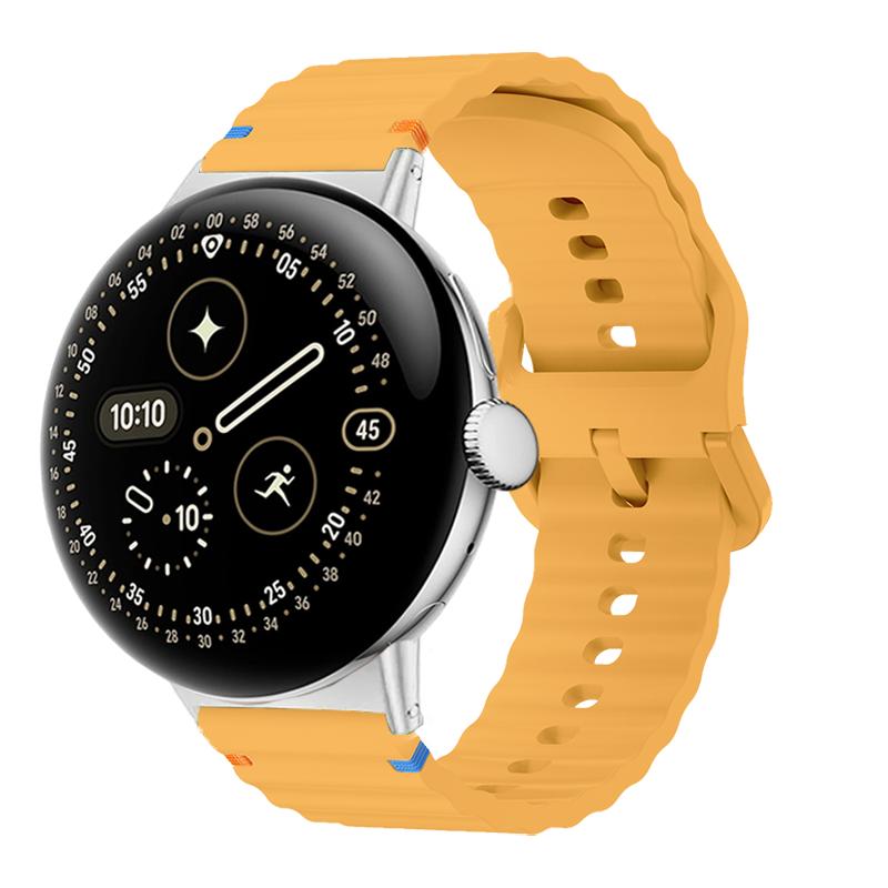 Sport-Ersatzarmband Passend für Google Pixel Watch 4/3 41mm 45mm Zubehör Wellen-Silikonband für Google Pixel Watch 2 1 Correa