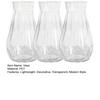 Plastic Clear Bud Vase Decorative Flower Vase Plant Holder Modern Centerpiece Vase for Home Wedding Party
