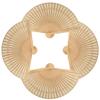 4 Natural Wood Fans To Decorate 20 Cm
