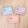 Ins kleine frische Blume Smiley-Gesicht Damen-Kartenetui süß und kreativ Multi-Karten-Kleines Portemonnaie Kleingeldbörse