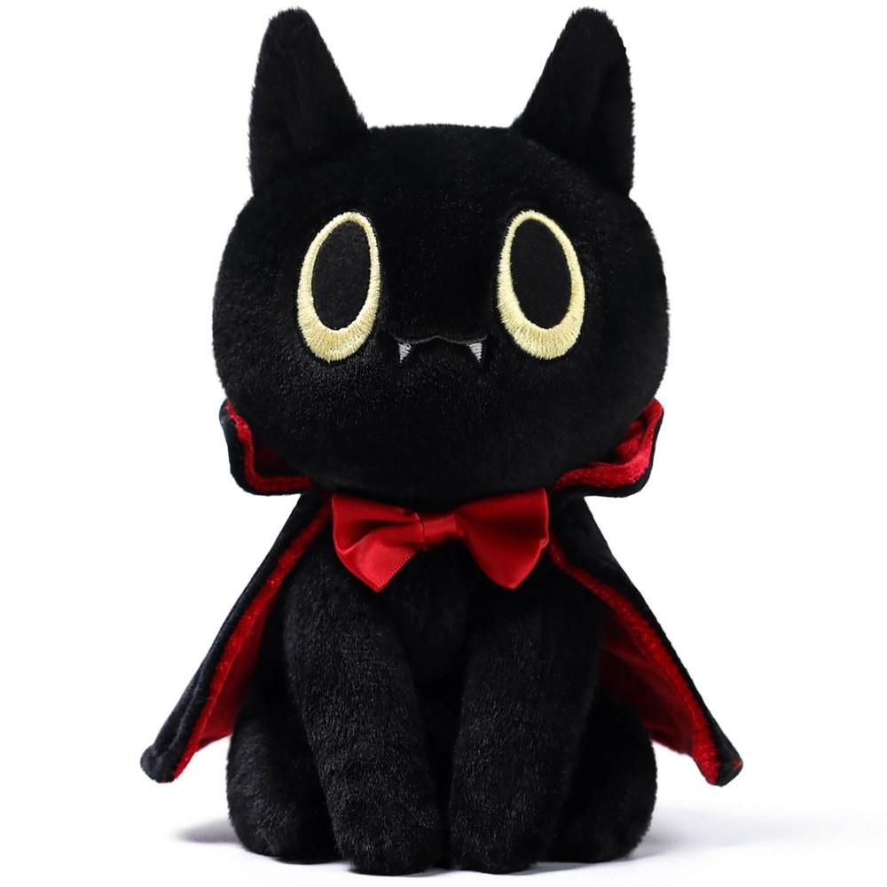 McHugs Dracula Cat Plush Toy MC400075 Black Halloween Cat