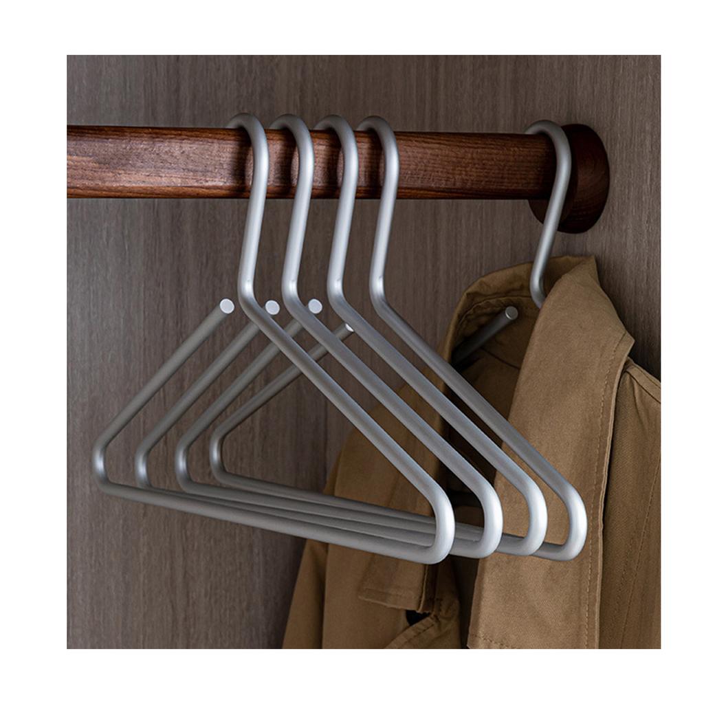 Aluminum Alloy Hangers High End Solid Space Aluminum No Trace Light Luxury Ins Style Clothes Hangers For Home Wardrobe