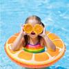 1Pcs Pool Float Fruit Inflatable Swim Ring Orange Tube Durable Pvc Float For Beach Lake Party Summer