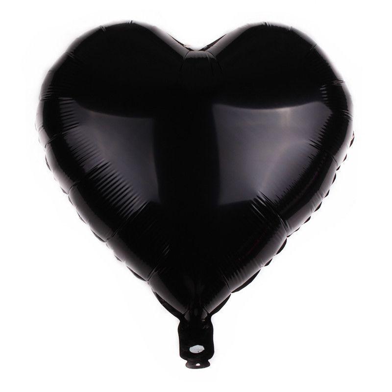 Colour Solid 18" Foil Balloons Heart Star Round Shape For Wedding Birthday Party