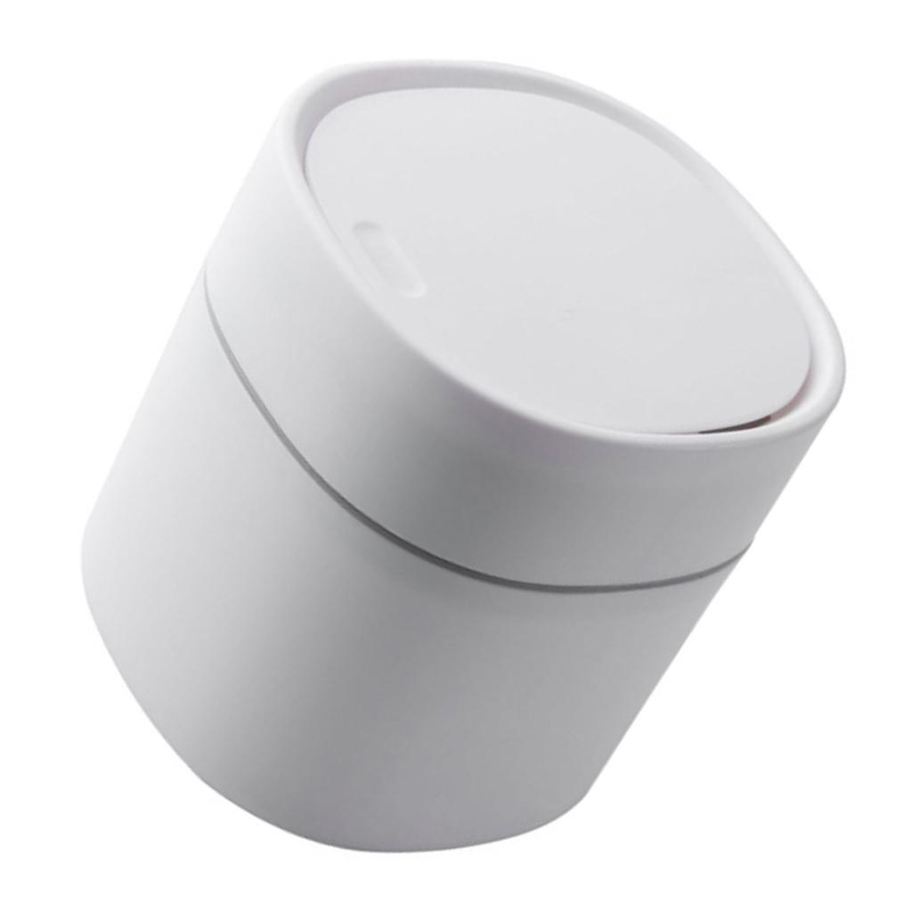 Cute Desktop Trash Can Fashion Trash Can Nightstand Trash Can Garbage Bin for Makeup Table Study