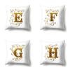 Polyester Pillow Case Car Decoration Home 26 English Letters Printed Car Waist Cushion Pillow Case