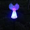 Decorative Pathway Lighting Solar Angel Garden Light, LED Yard Stake Waterproof Stakes Memorial Lamp for Cemetery Graveyard Patio Lawn Decor