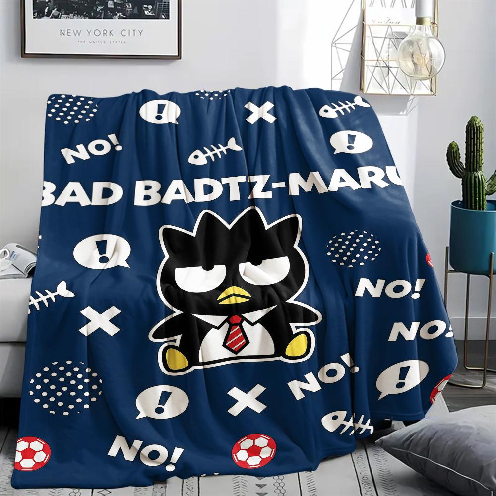 1PC Sanrio Cute Print Flannel Blanket, High Quality All Seasons, Home Decor, Warmth and Comfort, Perfect for Christmas Gifts