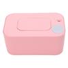 Baby Wipe Warmer Large Capacity Baby Wipe Warmer Holder Dispenser USB Rechargeable for Travel Pink