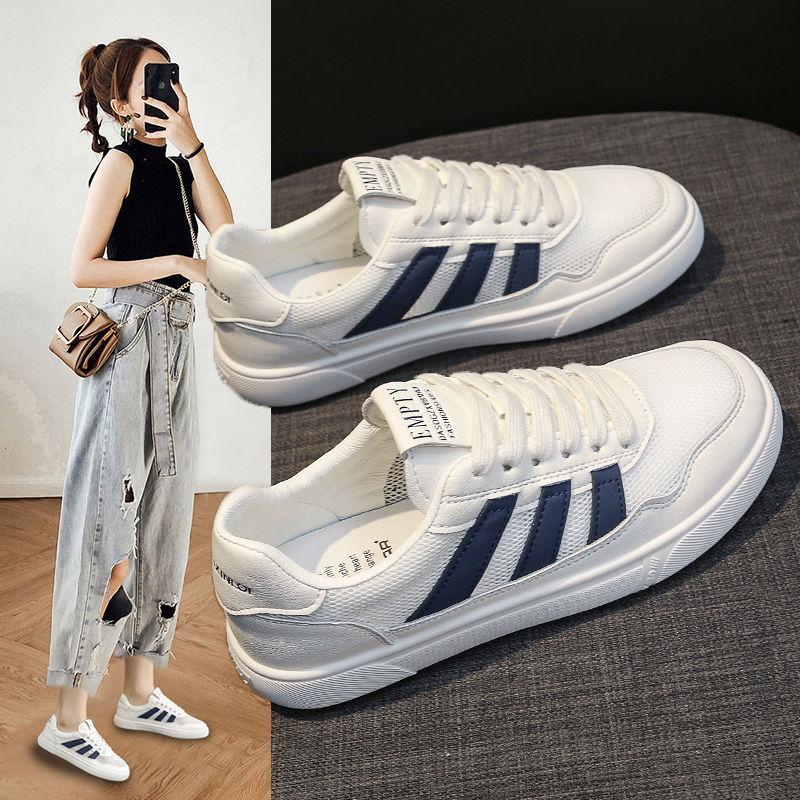 

Flat white shoes women s shoes summer 2025 new summer student versatile casual board shoes sports moral training shoes 35