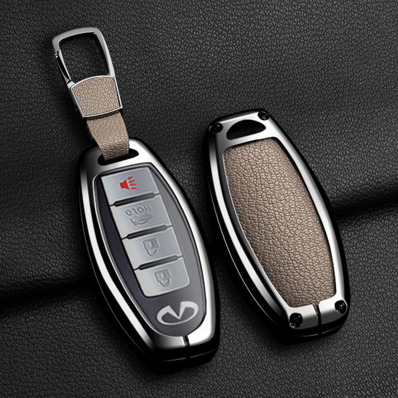 Zinc Alloy Car Remote Key Full Cover Case Fob For Infiniti Q50 Q60 Q70 Qx50 Qx60 Qx70 G25 Ex Fx Jx35 Fx25 Fx35 Ex35 Fx37 Jx35