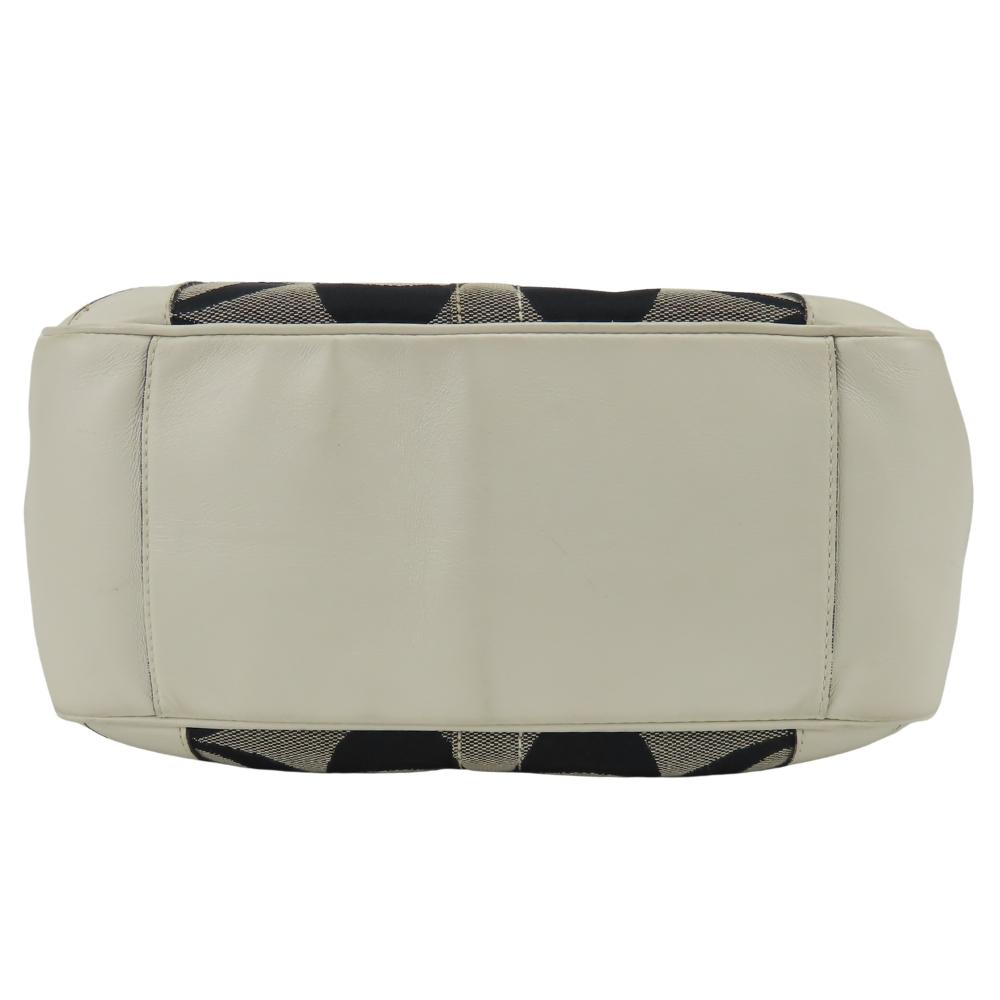 Used COACH Tote Bag 10766 Signature Canvas/leather Gray White