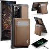Magnetische 2-in-1 Abnehmbare für Samsung Galaxy Note 20 Ultra 10 Plus Brieftaschenhülle mit Kartenhalter Damen Herren, Klappständer