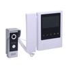 Video Door Phone System 4.3 Inch Touch Monitor Wired Video Intercom Doorbell Kits Telephone Style Door Intercom