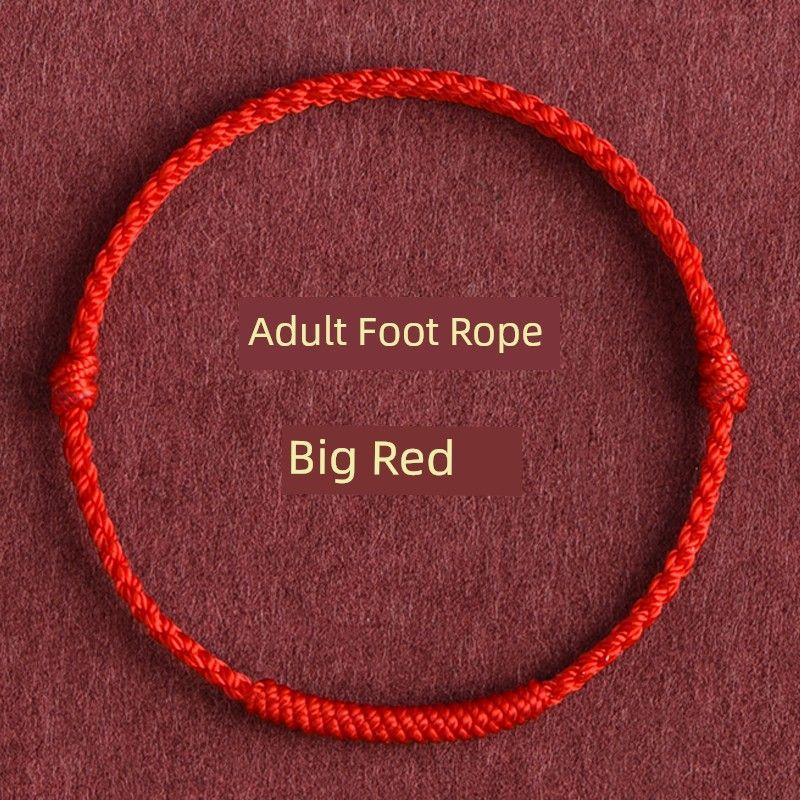 This Animal Year Red Rope Bracelet Female Couple Anklet Bad Luck Lucky Carrying Strap Baby Kids Safe Foot Chain Male Gift
