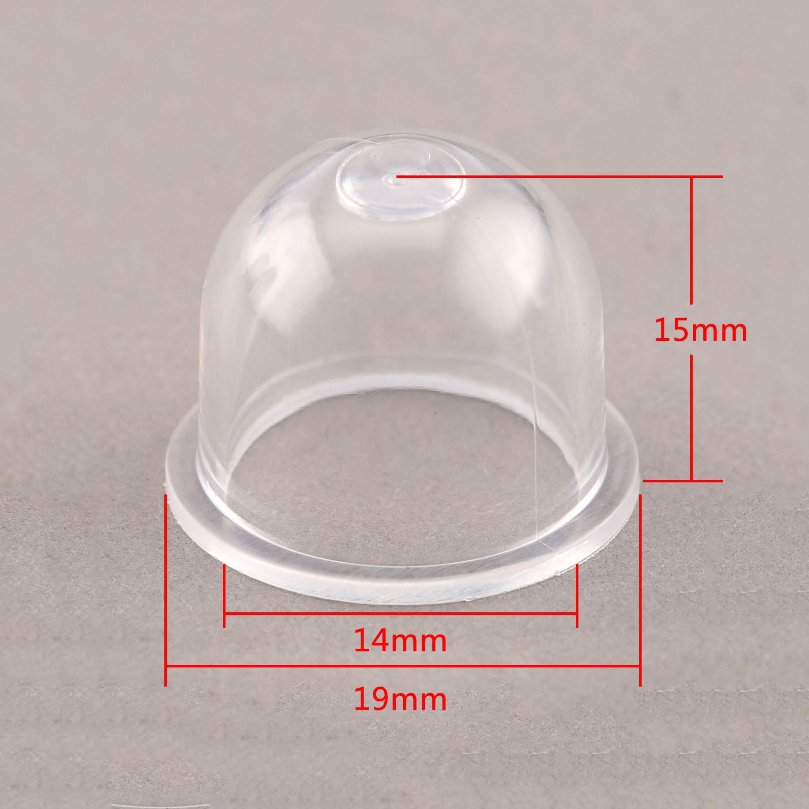 

10Pcs 19/22mm Clear Carb Primer Bulb Cap Carburetor Spare Parts Small Fuel Pump For Chainsaws Blower Trimmer Brushcutter Replace