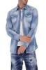 DSQUARED2 luxury men's denim shirt made in Italy NEW - Size: IT52