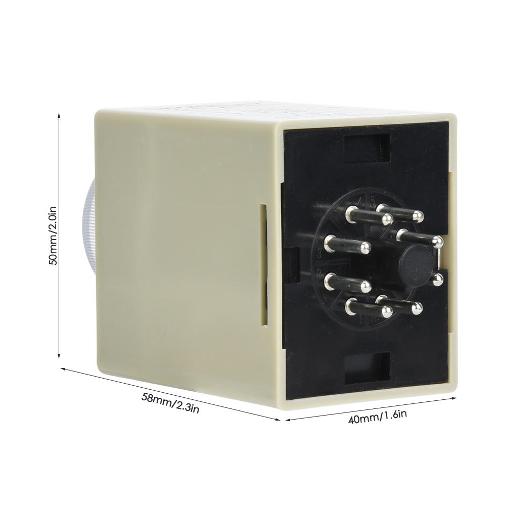 AH3 3 Zeitrelais Elektronischer Typ Einstellbares Auslöseverzögerungszeitrelais 8 Pins 3S (DC24V)