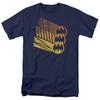 Batman Bat Signal Shapes Mens T Shirt Navy Officially Licensed
