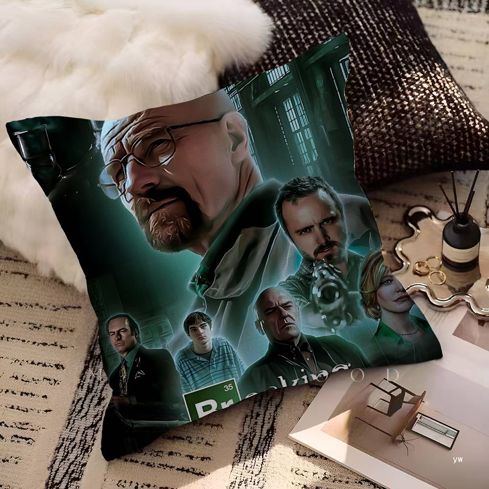 Movies B-Breaking B-Bad Personalized Pillow Dust Cover Bedroom Kids Party Decoration Pillowcase Birthday Children Gift